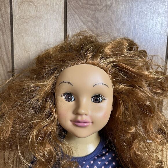 UNEEDA Wispy Walker Red Hair Brown Eye Doll "I Will Walk With You" Doll 27" TS18 - Picture 2 of 12